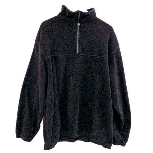 TIMBERLINE COLORADO FLEECE JACKET MENS XL BLACK QUARTER ZIP PULL ON. - Picture 1 of 15